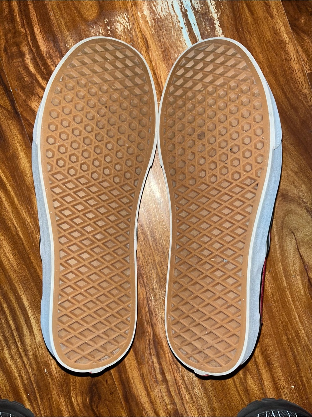 Vans Slip-On Red Flame Checkerboard Sneakers - Picture 4 of 4
